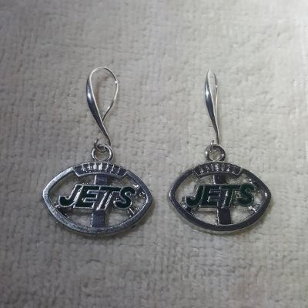 New York Jets NFL Dangle Earrings NEW